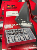 Teng Tools stud extractor-set med 18 delar, och det verkar ha både 1/2-tums och 3/8-tums fästen.