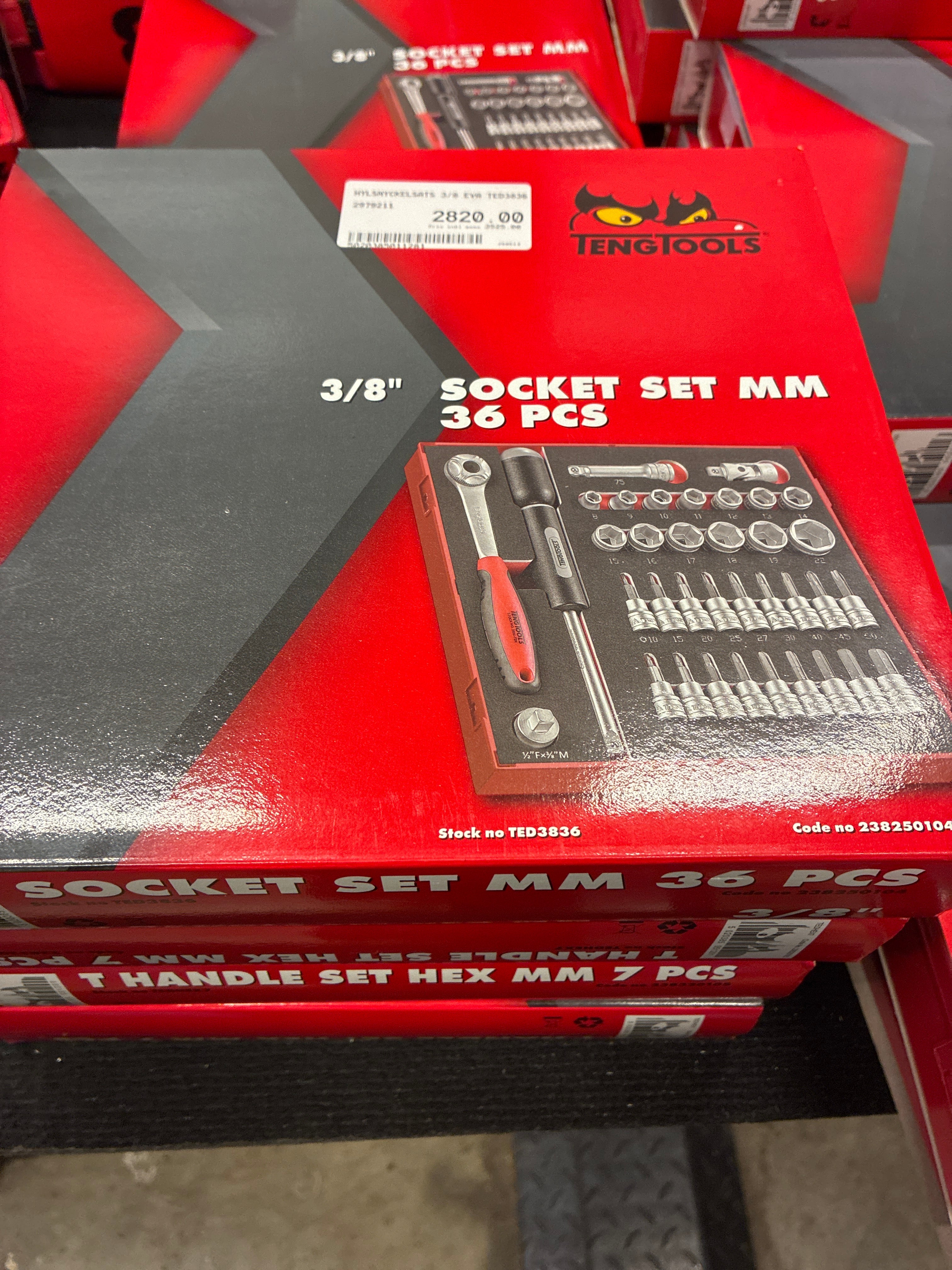 T-handle set hex mm 7 pcs