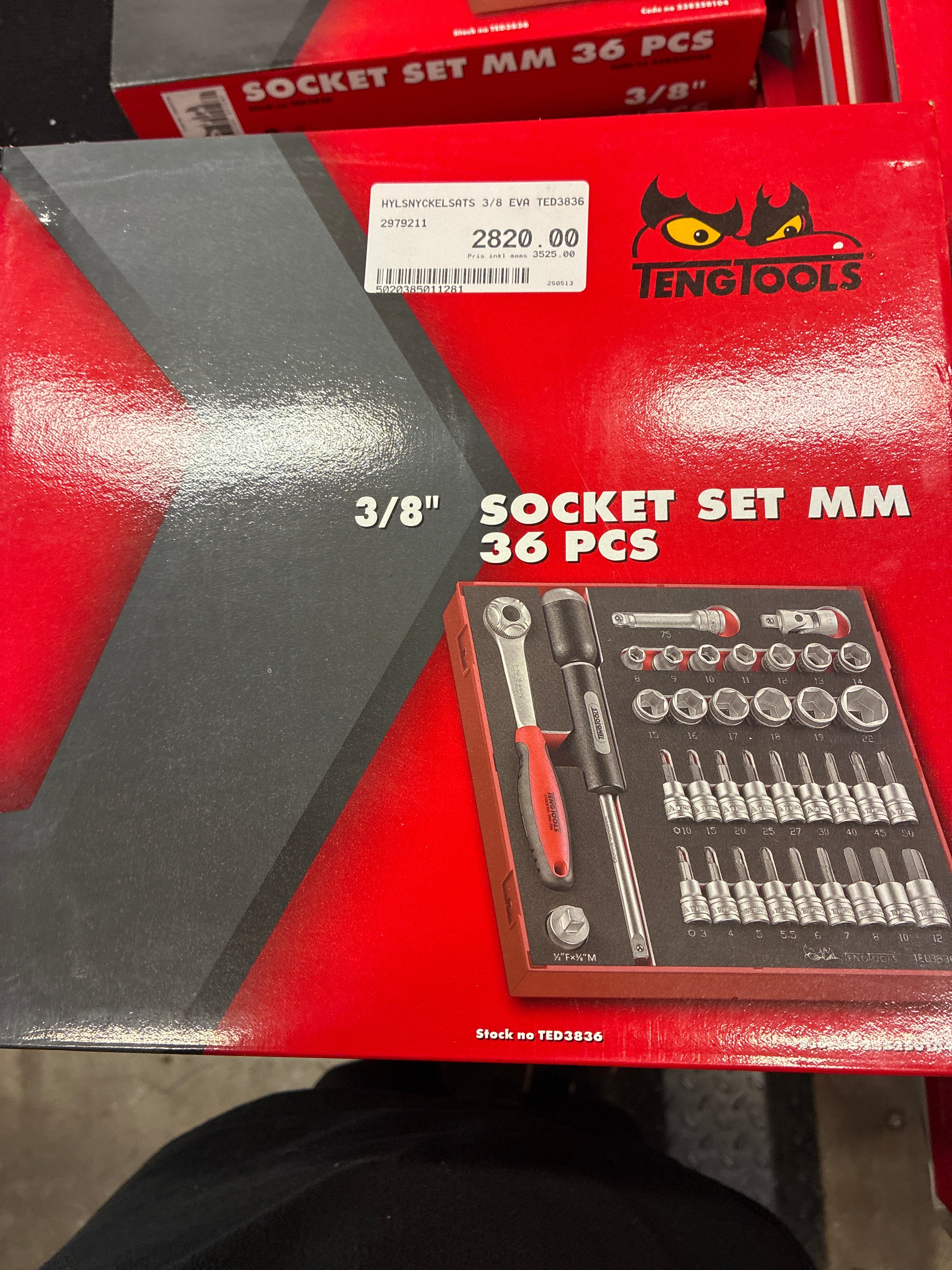 T-handle set hex mm 7 pcs