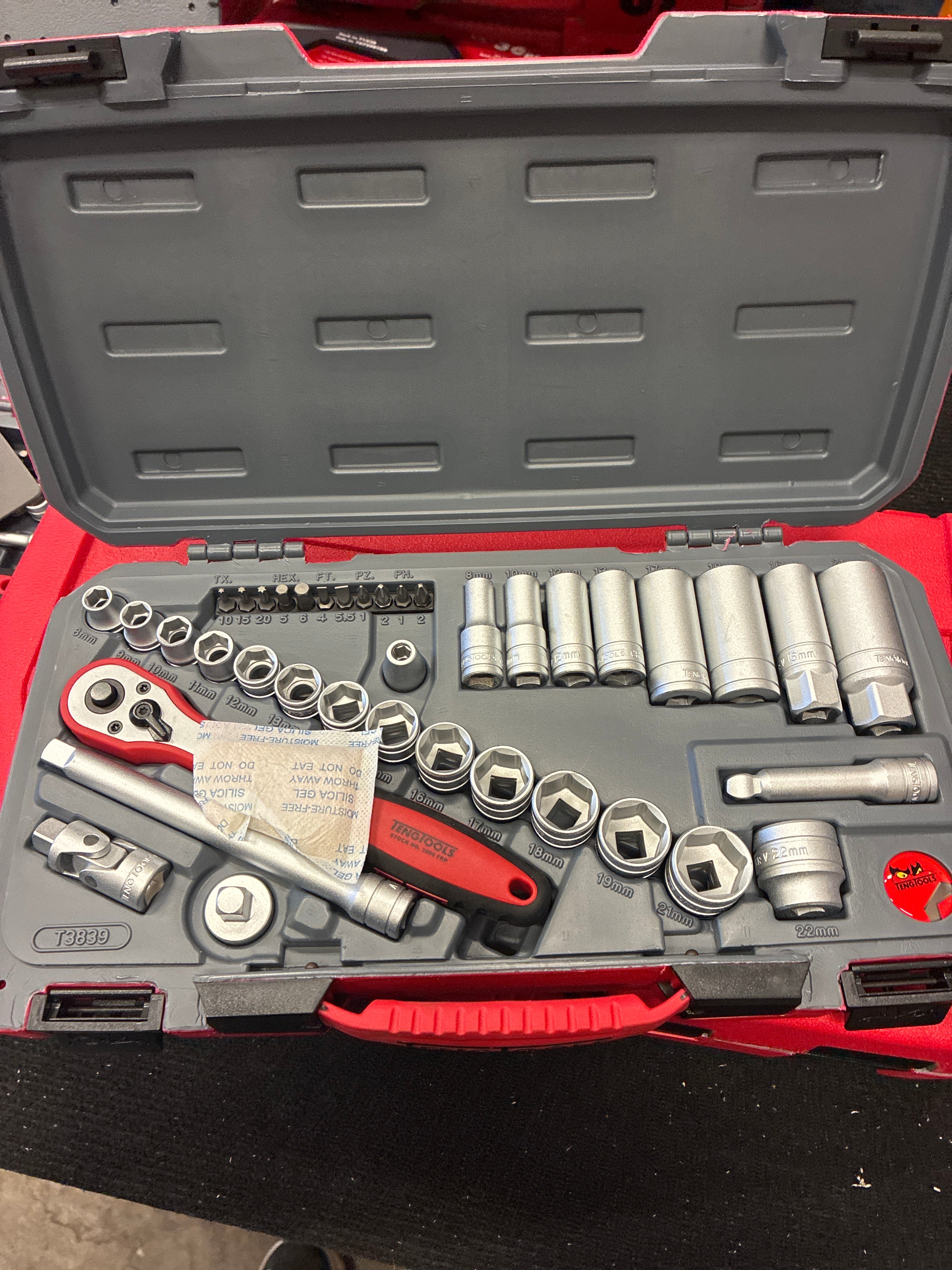 Teng Tools T1436 Hylsnyckelsats 36-delar